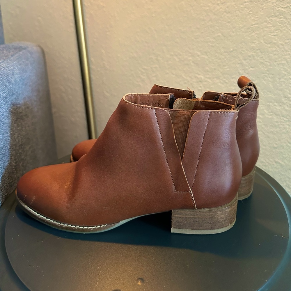 Seasalt Cornwall brown leather boots